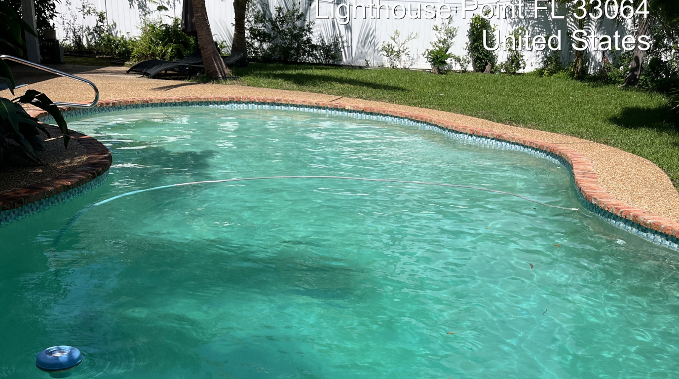 Nosso trabalho de manutenção de piscina