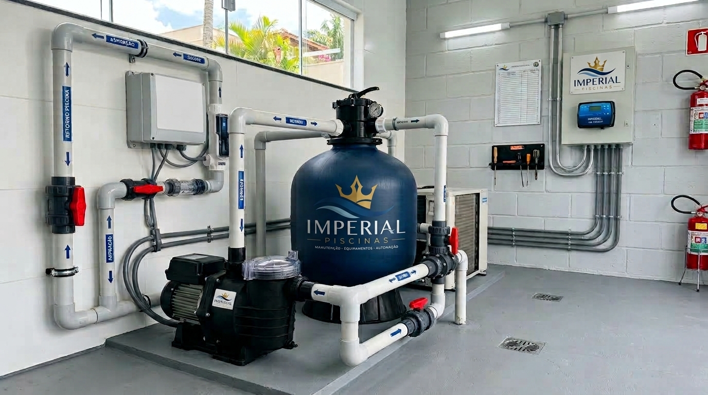 Manutenção de equipamentos da piscina